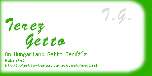 terez getto business card